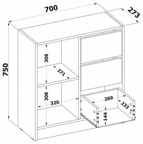 Тумба комбинированная Т-1 в Нижневартовске - nizhnevartovsk.mebel24.online | фото 4