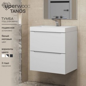 Тумба под раковину Uperwood Tanos 80 см, подвесная, белая матовая в Нижневартовске - nizhnevartovsk.mebel24.online | фото 5