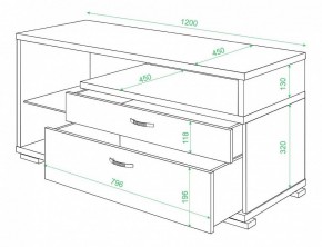 Тумба под ТВ Домино ТК-10 в Нижневартовске - nizhnevartovsk.mebel24.online | фото 2