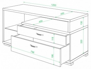 Тумба под ТВ Домино ТК-10М в Нижневартовске - nizhnevartovsk.mebel24.online | фото 2