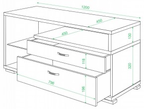 Тумба под ТВ Домино ТК-10М в Нижневартовске - nizhnevartovsk.mebel24.online | фото 2