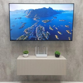 Тумба подвесная под ТВ LINES MTV3-MA 900 Бежевый (Леда-М 10.1.5) в Нижневартовске - nizhnevartovsk.mebel24.online | фото 3