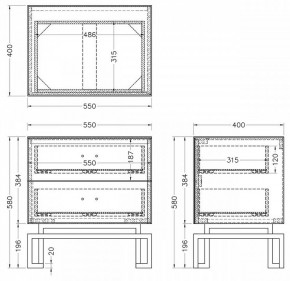 Тумбочка KFG085-NI в Нижневартовске - nizhnevartovsk.mebel24.online | фото 5