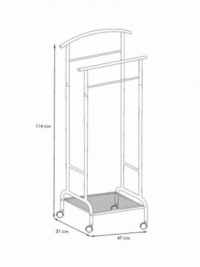 Вешалка для костюма Римини 2М в Нижневартовске - nizhnevartovsk.mebel24.online | фото 4