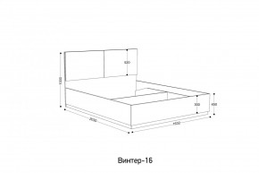 ВИНТЕР - 16 ПМ Кровать 1600 с ортопедом с ПМ НК в Нижневартовске - nizhnevartovsk.mebel24.online | фото 2