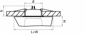 Встраиваемый светильник Lightstar Flutto 006430 в Нижневартовске - nizhnevartovsk.mebel24.online | фото 3